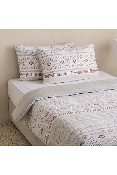 Home Box Madison Luton 3-Piece Printed Cotton Twin Duvet Cover Set - 150x220 cm