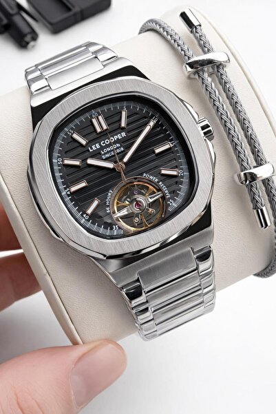 Lee Cooper 2 Year Warranty Automatic Mechanism Italian Bracelet Gift 5 Atm Me...