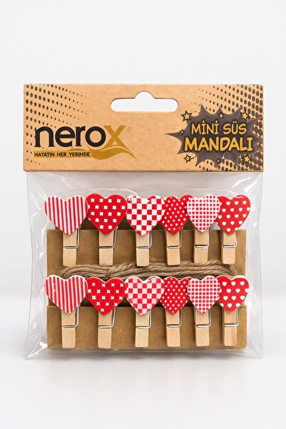 Kalp Desenli Mini Süs Mandalı - Fotoğraf Ve Dekor Mandalı