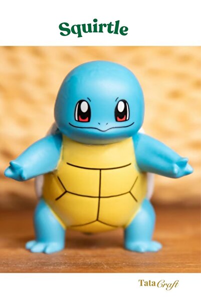 TATA CRAFT Anime Aksiyon Figürü Pokemon Serisi Squirtle Karakter Figür Oyunca...
