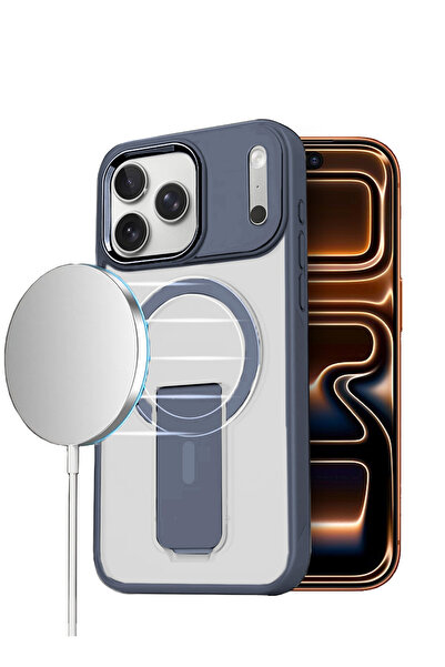 Wtech Apple iPhone 17 Pro Max 5G 2025 Premium Icy Frost Magsafe with Kickstan...