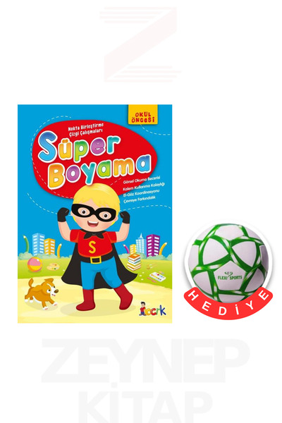 Nesil Çocuk Yayınları Süper Boyama Okul Öncesi (Futbol Topu Hediye)