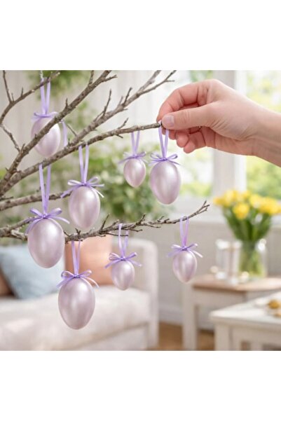 OEM Pearl Lilac Decorative Eggs - 10pcs