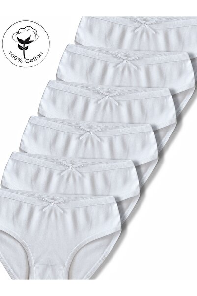 Panfilia 100% Cotton Girls' Panties 6-Pack / Briefs / Underwear