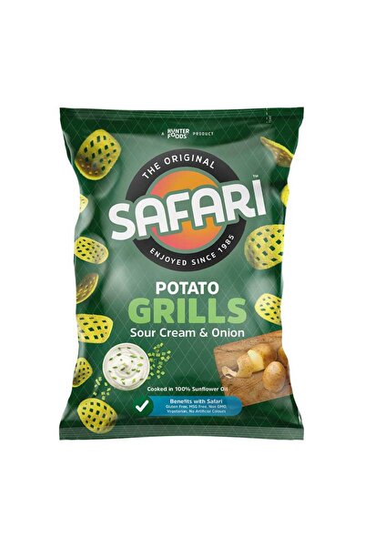 Safari POTATO GRILLS SOUR CREAM & ONION 60GM