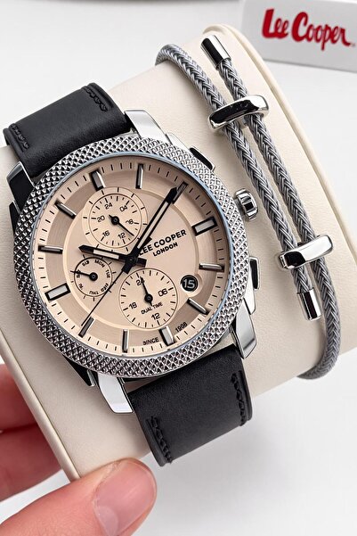 Lee Cooper Leather Cord Iner Functions Active 5 Atm S Water-Resistant Men's W...