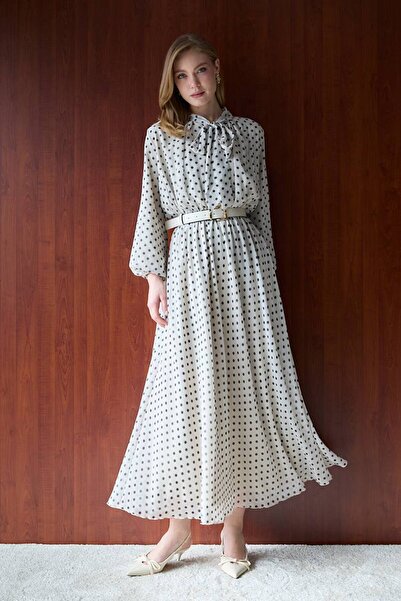 AYZEY POINTED CHIPPON DRESS