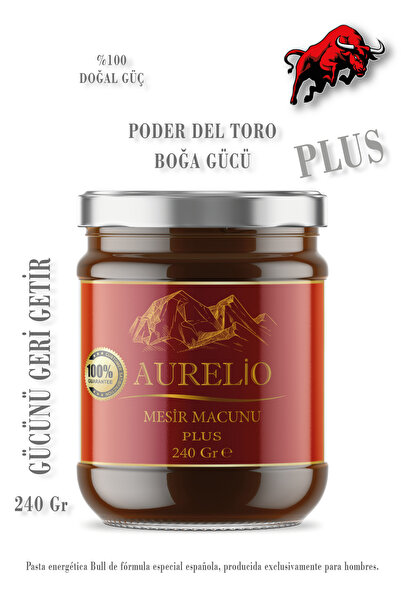 AURELİO Atom Macunu Plus Bitkisel Karışım Gİnseng Çakşir Otlu Mesir Macunu