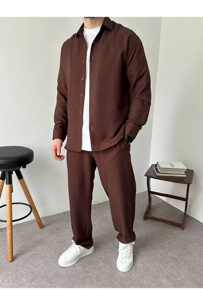 BYATA MENS STYLE Men's Relaxed Fit Top and Bottom Set