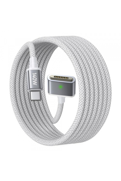 LISEN Cablu Incarcare USB-C - MagSafe 3 Lisen, 140W, 2m, Argintiu YL0123070001