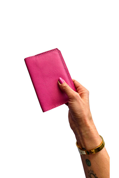 Atelier Nui Leather Passport Case / Genuine Leather Fuchsia Passport Case