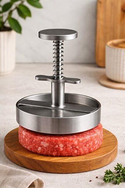 Emal Home 304 Stainless Steel Hamburger Press 12 cm Professional Burger Patty...
