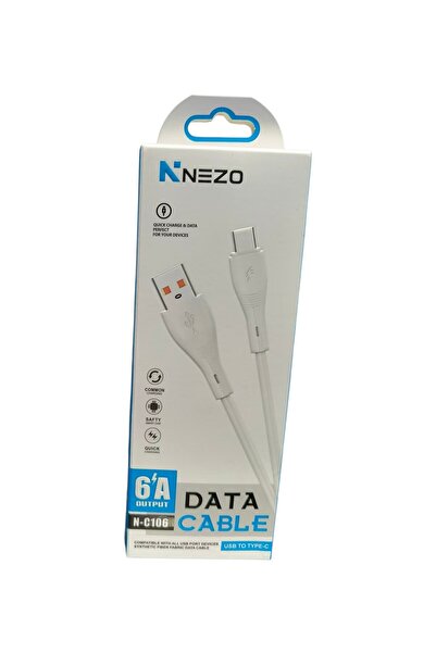 NEZO N-C106 High-Speed 6A USB To Type-C Data Cable - Quick Charge & Safety Sm...