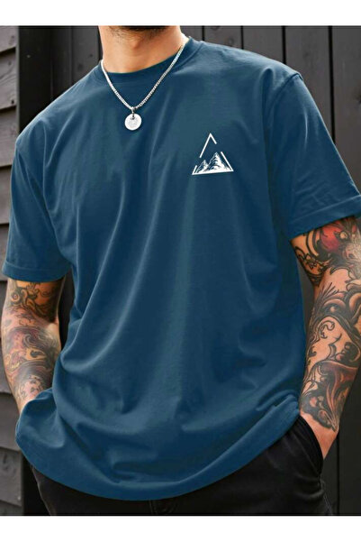 SUNFREE Planinska figura B Štampano O Oversize kroj B okrugla kragna Ljetna m...