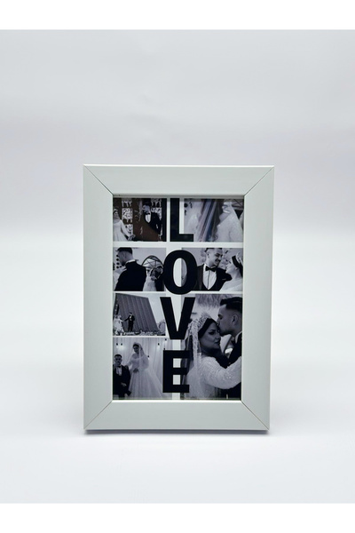 Atelier Baskı Kişiye Özel Fotoğraf Baskılı LOVE Temalı Anı Çerçevesi - 10x15 ...