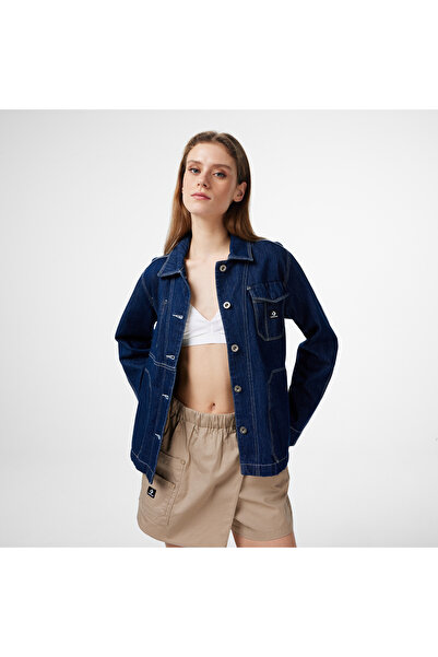 Converse Chaqueta Denim Kadın Mavi Ceket