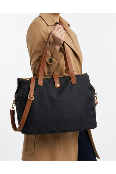 Çanta Trend حقيبة كتف مدرسية كبيرة الحجم للأم والطفل حقيبة سي