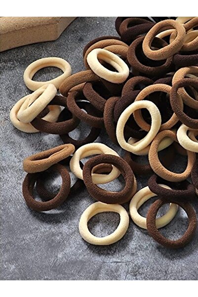 SELUVİA 24 Pieces of Small Towel Rubber Hair Ties – Mini Hair Ties Soft Stret...