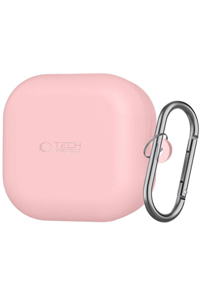 Tech-Protect Silicone Hook Case for Samsung Galaxy Buds4 / Buds4 Pro, Pink