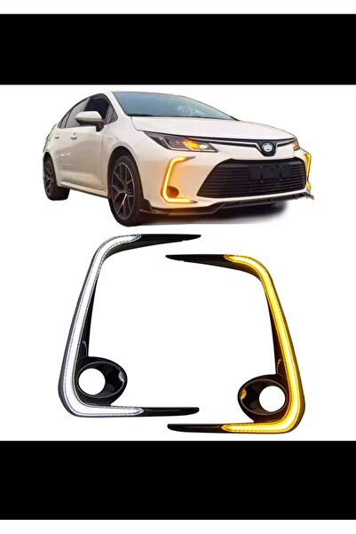 Harphour Toyota Corolla 2019+ Gündüz Ledli Ön Sis Lambası Çerçevesi İthal A+ ...