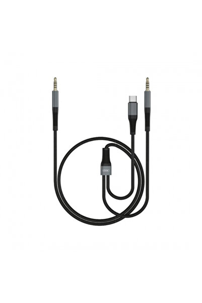 XO Design Cablu Audio USB-C / 3.5mm - 3.5mm NB178B, 1m, Negru