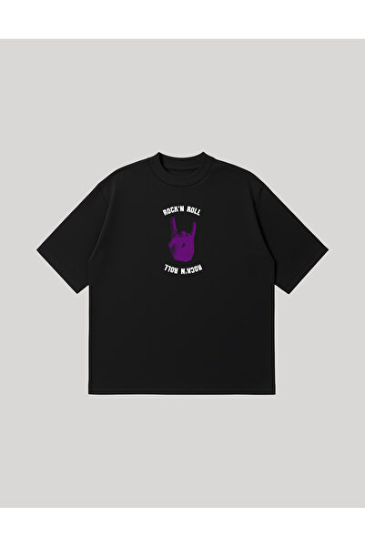PURE POWER Rockn Roll Boxy Fit Oversized Unisex 100% Cotton-Pack T-Shirt – Pr...