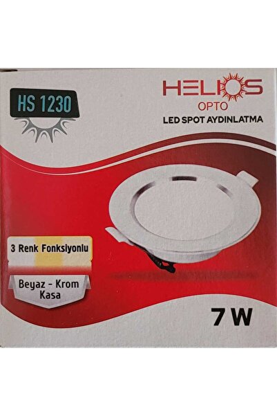Helios 7W 3 RENK FONKSİYONLU LED SPOT