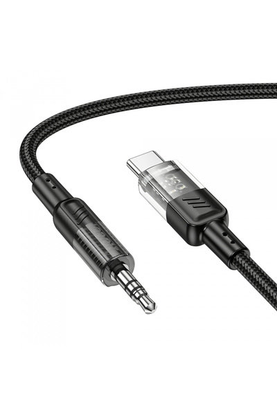 Hoco Cablu Audio USB-C - 3.5mm UPA27, 1.2m, Negru