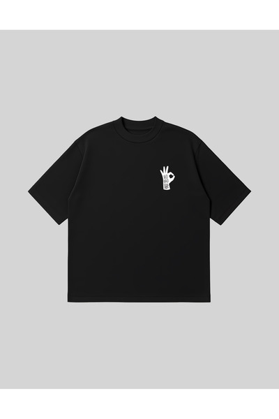 PURE POWER No Bad Vibe Boxy Fit Oversized Unisex 100% Cotton-Pack T-Shirt – P...