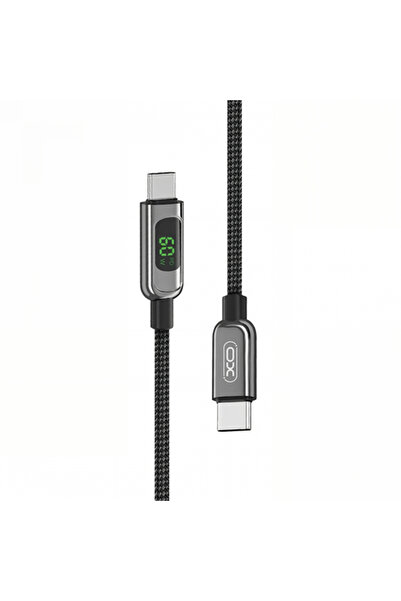 XO Design USB-C Data and Charging Cable - USB-C NB-Q203B Display, 60W, 1m, Black
