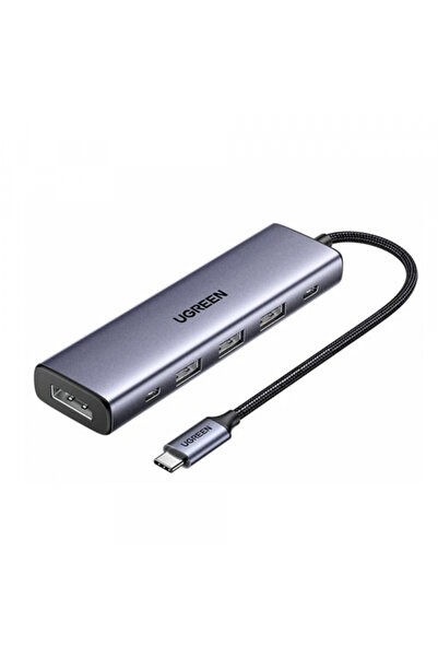 Ugreen Hub USB-C CM511 (75642), 6 în 1, Gri