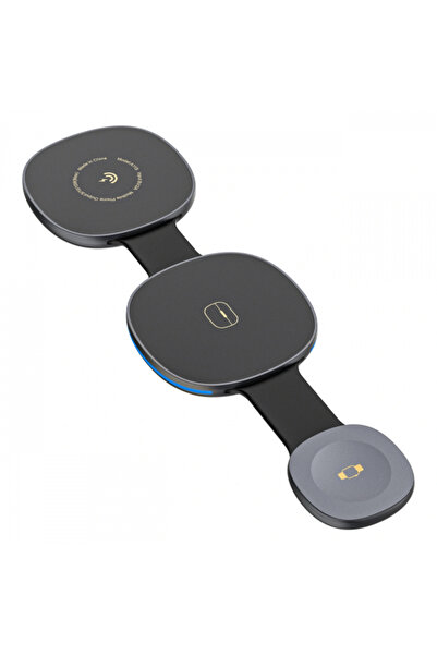 DUDAO Incarcator Retea Wireless A11S 3in1, 15W, Negru