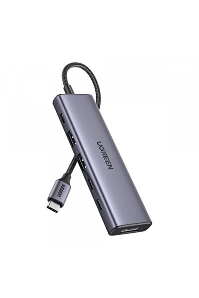 Ugreen Hub USB-C CM511 (75586), 6 în 1, Gri