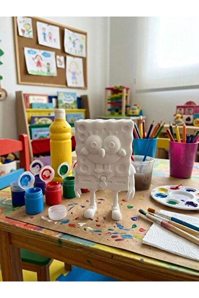 Lite sünger bob figür boyama