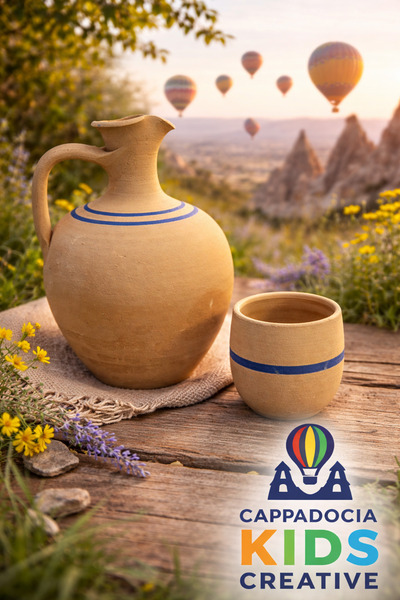 Universal Doğal Toprak Su Testisi + Bardak Hediyeli (2.2 LT)