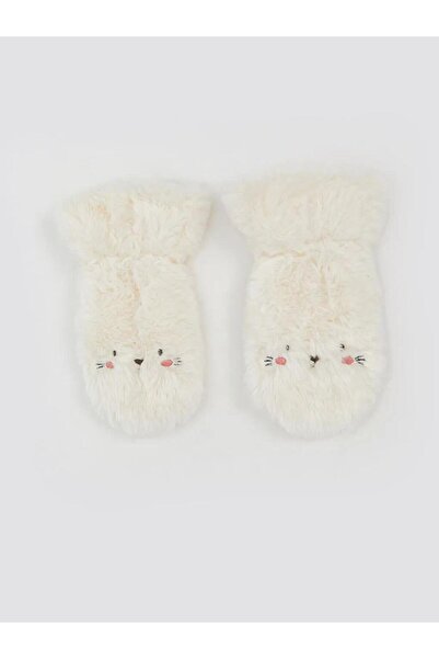 LC Waikiki Animal Figured Plush Baby Girl Gloves (W5)