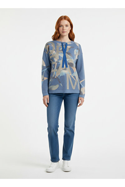 Neden Tekstil Maci Collar Lace Detailed Knitwear Sweater