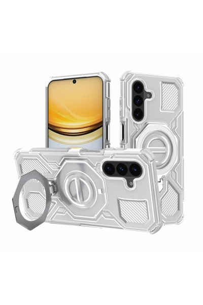 Techsuit Husa pentru Samsung Galaxy A57 5G, Techsuit, Carbon Shield Pro, Alba