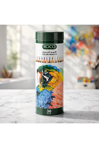 Other ROCO Professional Wooden Color Set – 36 Rich Colors in a Practical Cyli...