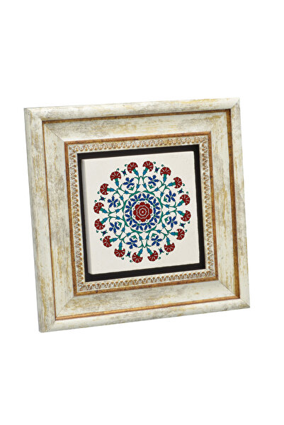 Sadrazam Ottoman Tile Pattern Printed Natural Stone Table 20X20Kd-41
