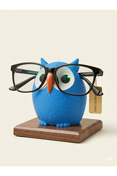 multiogz ✦   Owl Glasses Holder Stand Decorative Desk Accessory Glasses Stand...