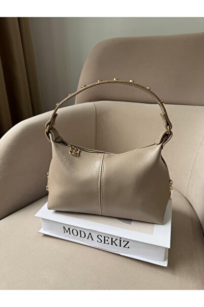 Moda Sekiz Accesorii cu fermoar pentru femei, din piele lacuită, cu bretele d...