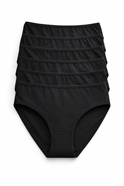 metsawear 6-Piece Women's High Waist Bato Panties Premium Cotton Combed Cotto...