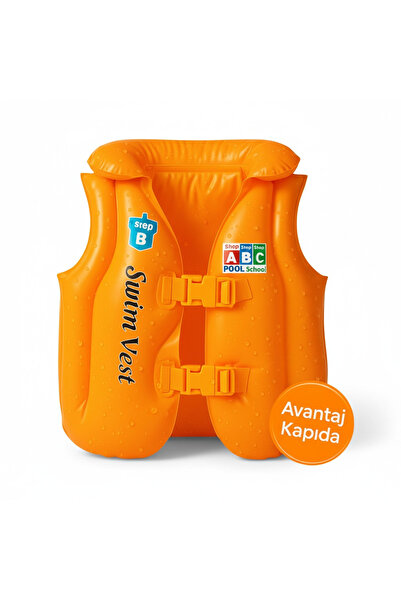 Mustran M Beden Çocuk Can Yeleği –Tahmini 18–25 Kg İçin Şişme Yüzme Yeleği | ...