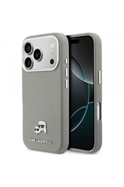 Karl Lagerfeld MagSafe Case for Apple iPhone 17 Pro, Karl Lagerfeld, Saffiano...