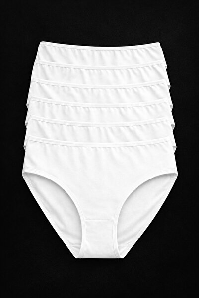 metsawear 6-Piece Women's High Waist Bato Panties Premium Cotton Combed Cotto...