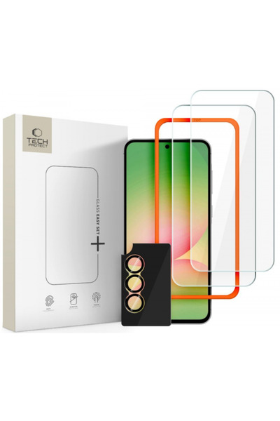 Tech-Protect Quick Set+ Προστατευτική Μεμβράνη Οθόνης και Πίσω Κάμερας για Sa...