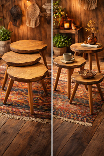 MODERN LİFEE ahşap zigon sehpa