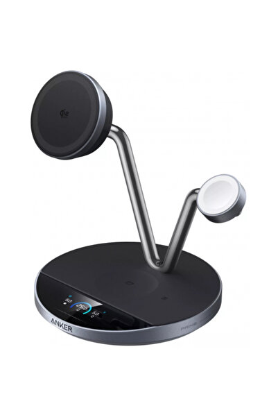 Anker Incarcator Retea Wireless Prime MagGo AirCool 3in1, 25W, Negru B25X7G11