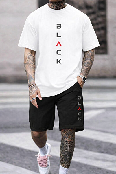 CLASSY.MODA Men's Printed T-Shirt Shorts Set Summer Comfortable Fit Oversized...